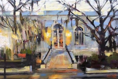 Artwork Title: Morning Glow, Library Society