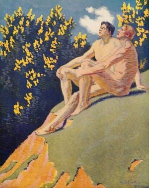 Artwork Title: Illustration for Walt Whitman's Leaves of Grass