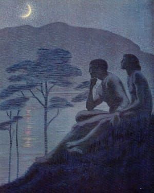 Artwork Title: Illustration for Walt Whitman's Leaves of Grass