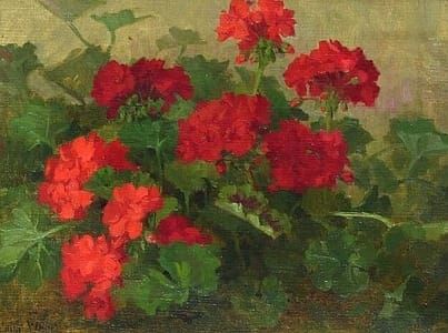 Artwork Title: Still Life with Geraniums