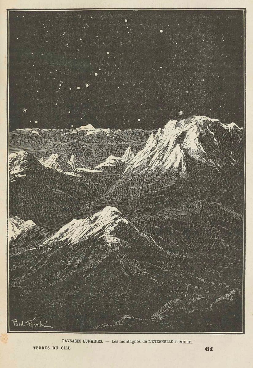 Artwork Title: Lunar Landscapes - The Mountains of the Eternal Light