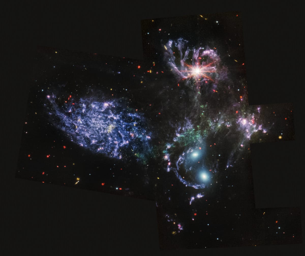 Artwork Title: Stephan's Quintet (MIRI Image)
