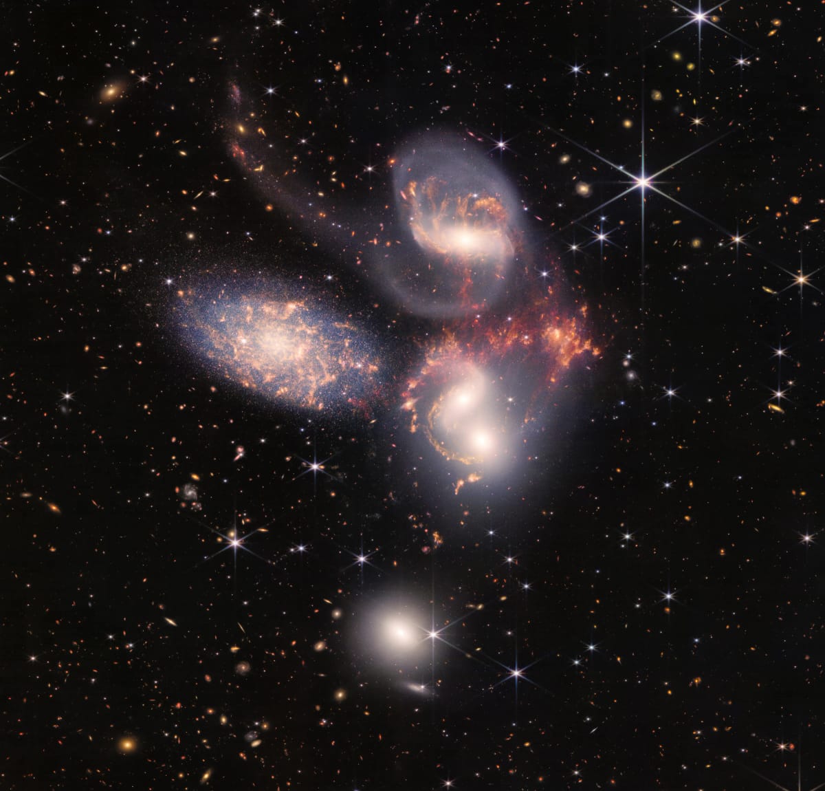 Artwork Title: Interacting Galaxies: Stephan's Quintet