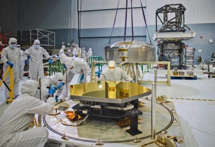 Artwork Title: Reflection in a Webb Telescope Mirror