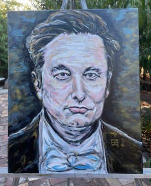 Artwork Title: Elon Musk Portrait