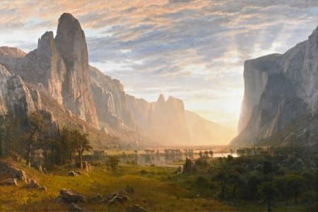 Artwork Title: Looking Down Yosemite Valley, California