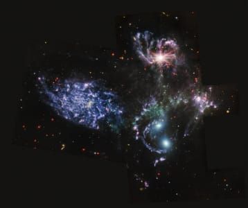 Artwork Title: Stephan's Quintet (MIRI Image)