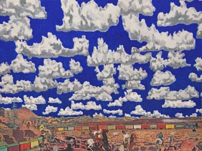 Artwork Title: Cloud World (Train Robbery)
