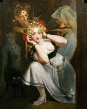 Artwork Title: Bertalda frightened by Apparitions